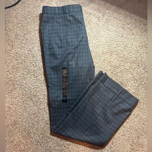 Banana Republic Charcoal Checkered Trousers